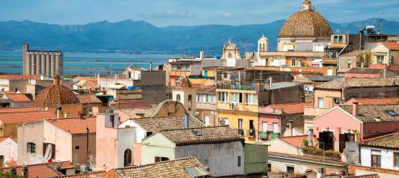 vista panoramica città cagliari